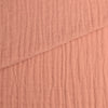 Tela doble gasa/muselina orgánica con efecto arrugado rosa maquillaje (CM) CERTIFICADO GOTS