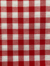 Tela cuadro vichy rojo 0,8x0,8cm